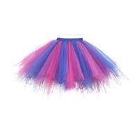 Falda de tul para mujer, Navidad, fiesta, patchwork, disfraz de fiesta, tutú, faldas de ballet, morado, M