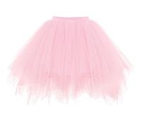 Falda de Tutú para Mujer, Tutu Tul Falda Disfraz para Ballet Falda Forrada 80s Vintage Tul Falda para Halloween Rock Party Carnaval Semana Santa Fiesta
