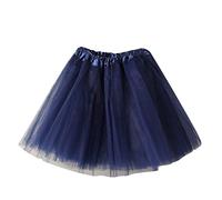 Falda de tutú suave y esponjosa para niñas, para niñas, carnaval, niña, tutú de malla, soild, princesa, pana, marine, 5-10 años