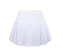Falda de Verano para niñas, Falda de Tenis Plisada Informal para niños, Falda de Patinadora de línea A con diseño, Falda cómoda para Jugar al Aire Libre en la Escuela. (White, 5-6 Years)