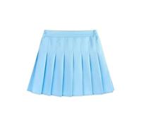 Falda deportiva de tenis para niñas, doble capa, aspecto de regreso a clases, falda acampanada con volantes, falda elástica de cintura alta, vestido de verano plisado para uniforme escolar para fiesta