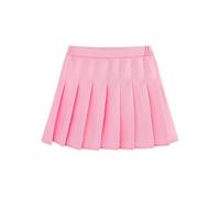 Falda deportiva de tenis para niñas, doble capa, aspecto de regreso a clases, falda acampanada con volantes, falda elástica de cintura alta, vestido de verano plisado para uniforme escolar para fiesta
