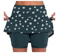 Falda Embarazada Vaquera Minifalda con Jean Grande Mujeres Print Dos Crochet Mayor Abierta Largo Acampanadas Cuadrada Lanilla Rockera Floreadas Modernas Hermosas
