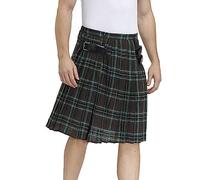 Falda escocesa para hombre/minifalda a cuadros medievales Kilt falda plisada falda tartán vintage gótico punk rock tradicional kilt hombre falda de cartera falda plisada carnaval y fiestas de