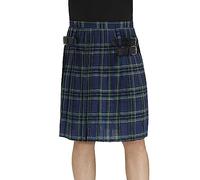 Falda escocesa para hombre/minifalda a cuadros medievales Kilt falda plisada falda tartán vintage gótico punk rock tradicional kilt hombre falda de cartera falda plisada carnaval y fiestas de