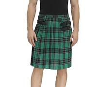 Falda escocesa para hombre/minifalda a cuadros medievales Kilt falda plisada falda tartán vintage gótico punk rock tradicional kilt hombre falda de cartera falda plisada carnaval y fiestas de
