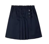 Falda Escolar Plisada Informal de Estilo británico para niña, Ideal para Usarla en casa. Tiene una Cinturilla elástica y cómoda. Ideal para Primavera y Verano. (Navy, 8-9 Years)