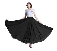 Falda flamenca for mujer, falda de círculo completo de 720 grados, disfraz de baile español, falda con volantes fluidos en capas for adultos, for actuaciones, fiesta de Halloween, atuendo con temática