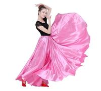 Falda Flamenca Mujer Faldas de flamenco de 10 colores for mujer, for danza, coro gitano, for adultos, de un solo color, for actuaciones escénicas, for mujeres, for toreo, for España.(Color9,S)