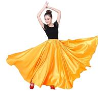Falda Flamenca Mujer Faldas de flamenco de 10 colores for mujer, for danza, coro gitano, for adultos, de un solo color, for actuaciones escénicas, for mujeres, for toreo, for España.(Color5,M)