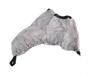 Falda impermeable 420D para cubierta de cabina de barco canoa con correas elásticas que proporcionan un agarre elástico y seguro (gris M)