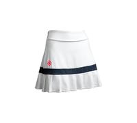 Izas Temple Skirt Falda de Pádel para Mujer con Pantalón Interior. Mini Falda Plisada Elástica con Múltiples Bolsillos. Color Blanco