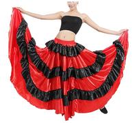 Falda Lápiz Mujer Elegante Falda de Bullent Española para Mujer Falda de Danza del Vientre Grande Falda de Traje Swing Pegatinas N Roll, b, talla única