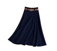 Falda Larga Mujer Midi, Faldas Mujer Verano Lunares, Faldas Plisada Casual Color Liso Largo Midi Fluido DiseñO LíNea A VersáTil El DíA A DíA Cintura EláStica Suave Y Falda Vaquera Skirt Minifalda