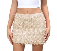 Falda Larga Mujer Vaquera, Faldas Mujer Verano Verano, Midi Lentejuelas Brillantes Y CeñIda Una Fiesta EleganteeláStica Cintura Alta con Purpurina Faldas Skirt Falda Lunares Falda Vaquera Minifalda