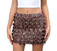 Falda Larga Mujer Vaquera, Faldas Mujer Verano Verano, Midi Lentejuelas Brillantes Y CeñIda Una Fiesta EleganteeláStica Cintura Alta con Purpurina Faldas Skirt Falda Lunares Falda Vaquera Minifalda