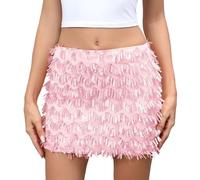 Falda Larga Mujer Vaquera, Faldas Mujer Verano Verano, Midi Lentejuelas Brillantes Y CeñIda Una Fiesta EleganteeláStica Cintura Alta con Purpurina Faldas Skirt Falda Lunares Falda Vaquera Minifalda
