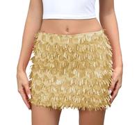 Falda Larga Mujer Vaquera, Faldas Mujer Verano Verano, Midi Lentejuelas Brillantes Y CeñIda Una Fiesta EleganteeláStica Cintura Alta con Purpurina Faldas Skirt Falda Lunares Falda Vaquera Minifalda