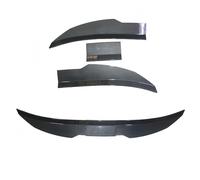 Falda Lateral anticolisión Coche Alerón Delantero 3 uds alerón Trasero Universal para Maletero 115-125Cm Accesorios para Coche(Carbon Fiber Black)