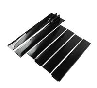 Falda Lateral Coche Faldones Laterales Universales Difusor Basculante Paneles Extensión Divisores Labios Parachoques Alerón Falda Negro Carbón(Shiny Black 2m)