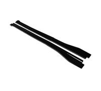 Falda Lateral Coche para Macan 2018-2021 Kit De Extensión Falda Lateral Coche Delantal Divisor Labio Winglet(Gloss Black)