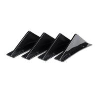 Falda Lateral De Coche para Chevrolet para Camaro para SS LS RS LT 4 Uds para Difusor Parachoques Trasero Aletas Tiburón lantales Divisores Pegatina(Carbon Fiber Look)