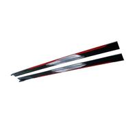 Falda Lateral Extensión Faldón 8 Piezas para Toyota para Corolla para Camry para Sienna 86 para Scion para FR-S Todos Los Modelos Falda Lateral Universal Divisores Winglet Alerón Lateral(Rojo)
