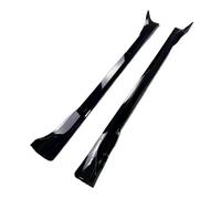 Falda Lateral Extensión Faldón Kits Carrocería Alerón Faldones Laterales 4 Uds para Tesla para Modelo Y para Highland para Paneles Basculantes Extensión Guardia 2021 2022 2023 2024(Gloss Black)