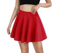 Falda midi informal con laterales fruncidos para mujer, para verano, viajes, playa, con bolsillos, Rd1., XXL