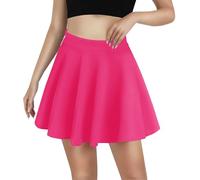 Falda midi informal con laterales fruncidos para mujer, para verano, viajes, playa, con bolsillos, Rd4, XXL