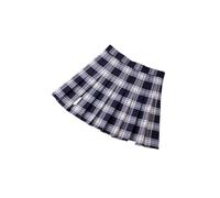 Falda Mujer Women A- Line Skirt Plaid Spring and Autumn Pleated High Waist Skirts(Style 1,S)