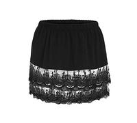 Falda Negra Mujer: Bajo Camisa Falsa Elástica XL Falsa Camisa Combinacion Media Longitud Faldón Camisa Escocesa Falsa Camisa Bajo Blanco Camisa Falsa Parte De Abajo Falda Camisa Falsa Talla Grande