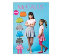 Falda pantal n para ni as McCall Pattern Company M6918, talla CCE