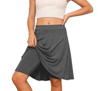 Falda Pantalón Escolar para Niña - Falda Plisada en Corte en A con Pantalón Interior - Ropa Casual de Color Liso para Vuelta al Cole, Primavera y Verano n1