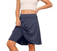 Falda Pantalón Escolar para Niña - Falda Plisada en Corte en A con Pantalón Interior - Ropa Casual de Color Liso para Vuelta al Cole, Primavera y Verano n1