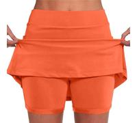 Falda Pantalon Mujer Ropa Mujer Verano 2025 Sobrecamisa Casual Minifalda Larga Tul Fluido Deportiva Plisada Cargo Tenis Falda Midi Ropa Ofertas Flash del Dia 16#Naranja L