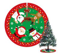 Falda para árbol de Navidad, alfombra para fiestas, 89,9 cm, cubierta | Alfombra de árbol de Navidad para entrada, sala de estar o sala de estar, casa, reunión familiar