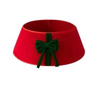 Falda para Arbol De Navidad, Felpa Collar para Arbol De Navidad con Lazo, Reutilizables Pie Arbols NavideÃo, Funda para Base SoporteÁrbols, Decoración NavideÃa para Interior Exterior(A)