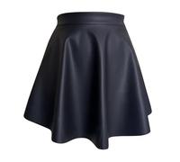 Falda para mujer, falda de tul, elegante minifalda con cinturón de tirantes, cintura baja, a cuadros, línea A, diseño envolvente, versátil para ocio, fiesta, ajuste elástico cómodo, Negro , S