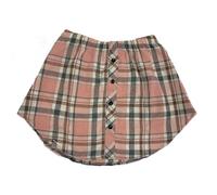 Falda para mujer, sin uniformes, blusa, camisa falsa, superposición de capas, enagua a cuadros, falda festiva para ocasiones formales, elegantes y casuales, O rosa., 5X-Large