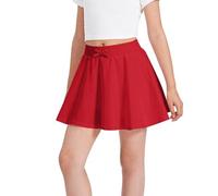 Falda para Niñas Casual Faldas Corta Plisada Skater Cintura Alta Elástica Color Sólido Minifalda de Tenis Golf Skorts Faldas Deportiva Patinador Danza Tenis Disfraz para Niños 3-13 Años