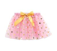Falda para niñas, niños, niñas, vacaciones, fiesta, ballet, faldas, disfraz, estampados, tul, falda de danza, Rosa., 4-6 años