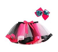 Falda para niñas, niños, niñas, vacaciones, fiesta, ballet, faldas, disfraz, fiesta, tul, falda de baile, juego de cinta para el pelo, Rosa., 2-4 años