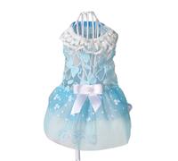 Falda para perro, vestido de princesa para gatito, fresco, transpirable, sin mangas, ropa para mascotas, ropa de encaje, vestido de moda