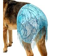 Falda para Perros - Ropa De Pañuelo De Cadera con Lentejuelas Y Cadena - Faldas De Danza del Vientre para Perros | para Razas Grandes Actuación Fotos De Vacaciones Accesorio