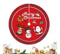 Falda pequeña para árbol de Navidad de 35 pulgadas, decoración | Cubierta de base para árbol de Navidad para el hogar, dormitorio, sala de estar, casa de campo