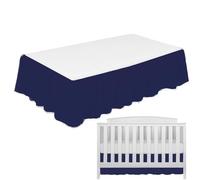 Falda pequeña para cuna, volantes para cuna, faldas de cama para cuna, falda de cuna con volantes, falda de cuna para niños, falda de cuna con volantes con pompones, faldas de ropa de cama de