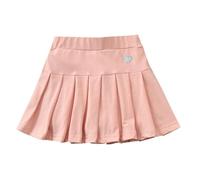 Falda plisada de ballet infantil para niñas, falda escolar, minifalda plisada, falda de patinadora casual princesa niña, Rosa., 10-11 años