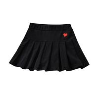 Falda plisada de ballet infantil para niñas, falda escolar, minifalda plisada, falda de patinadora casual princesa niña, Negro , 12-14 años