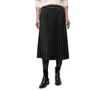 Falda Plisada de Terciopelo para Mujer, Negro, 38